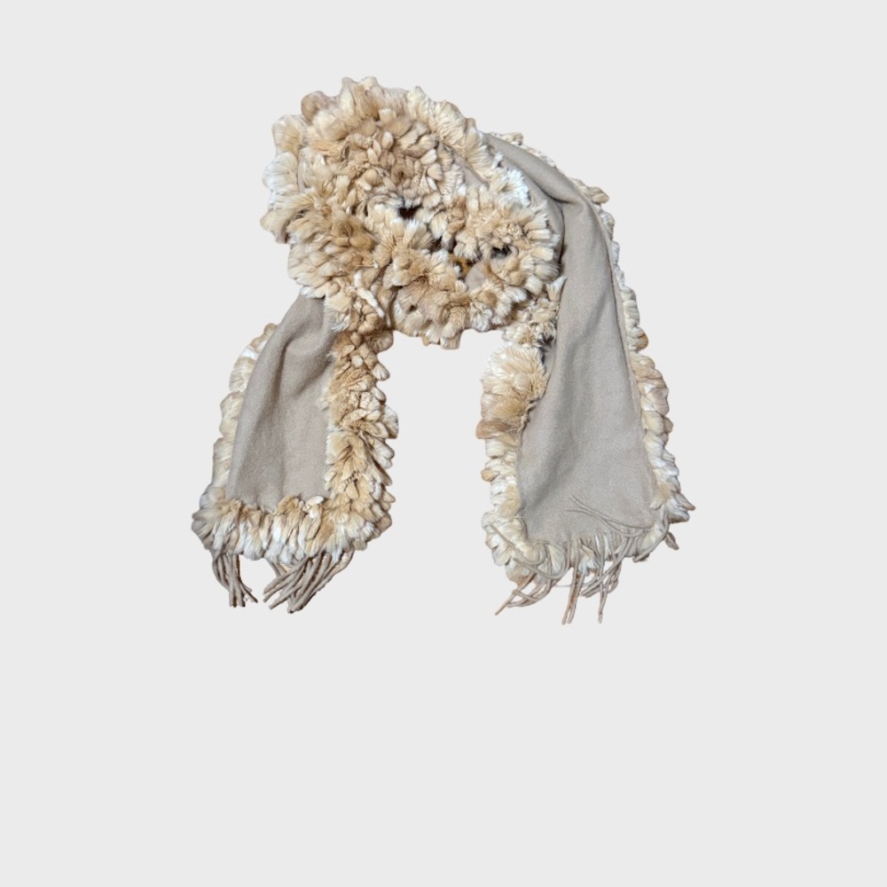 Chic Beige and Cream Women's Scarf